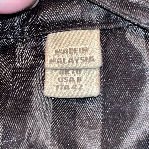 BURBERRY BRIT Classic Black on Black Plaid Trench Coat EUC - Like New size 8P - Picture 12 of 15